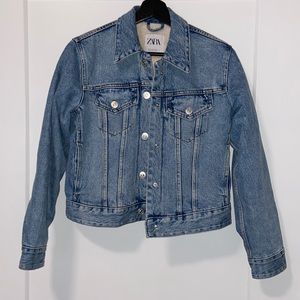NWOT Zara Sherpa lined Jean jacket